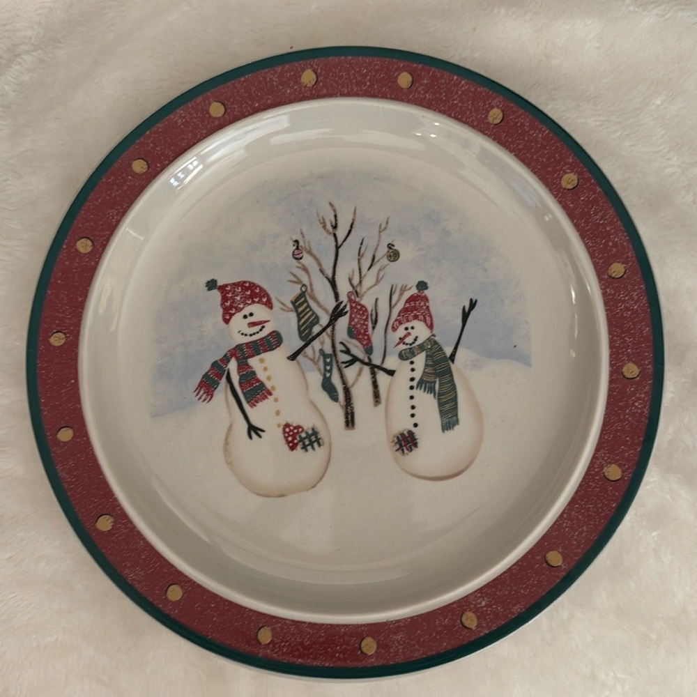 Christmas Santa Cookies Holiday Vintage Plates